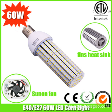 250W HPS HID Mh Replacement ETL Listed 360degree 60W LED Corn Bulb for Gym and Warhouse